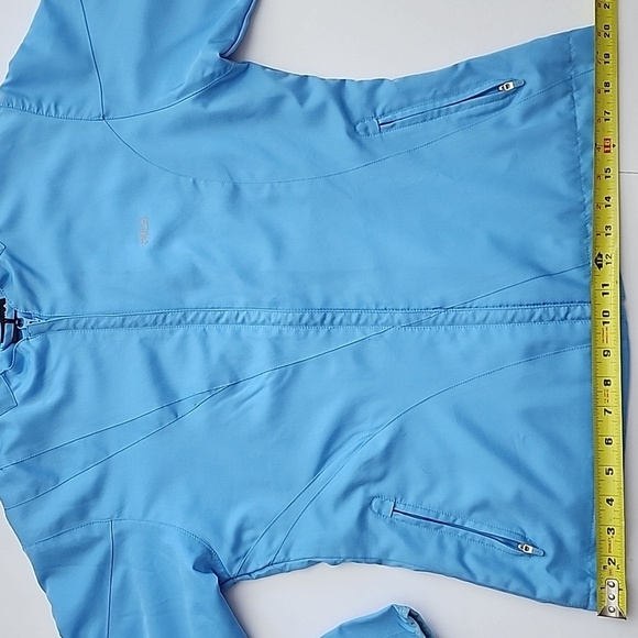 FILA Women's Sky Blue Mesh Lined Lightweight Zip Up Windbreaker Jacket Size S - Picture 15 of 16